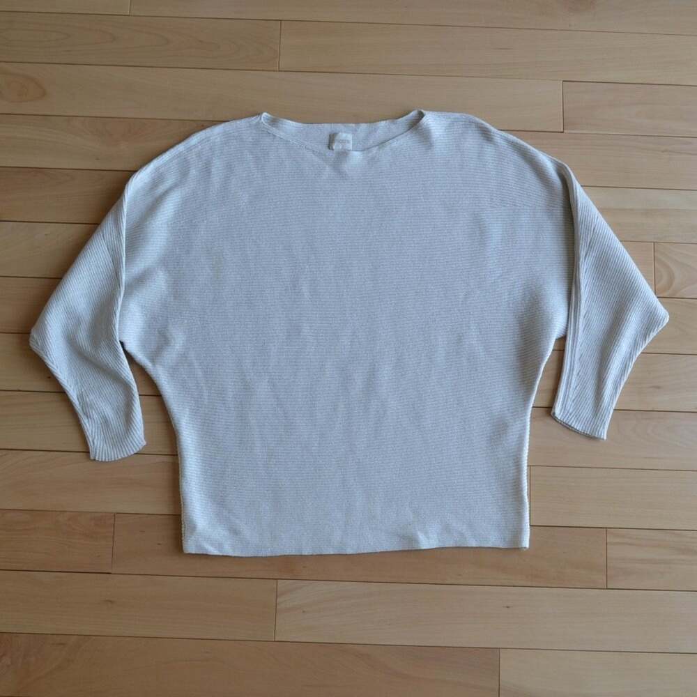 Chico's Crewneck Sweater Metallic Size 3